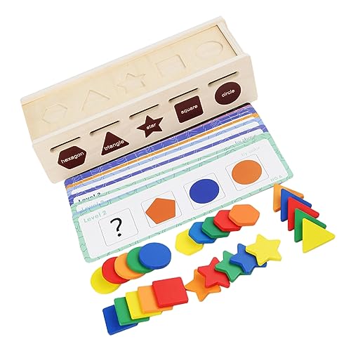 HANABASS 1 Satz Lernkastenspielzeug Kinderspielzeug geometrische Form passende spielzeuge zum Sortieren von Formen Farb -Lernspielzeug sortieren hölzern HANABASS 1 Satz Lernkastenspielzeug Kinderspielzeug geometrische Form passende spielzeuge zum Sortieren von Formen Farb -Lernspielzeug sortieren hölzern von HANABASS