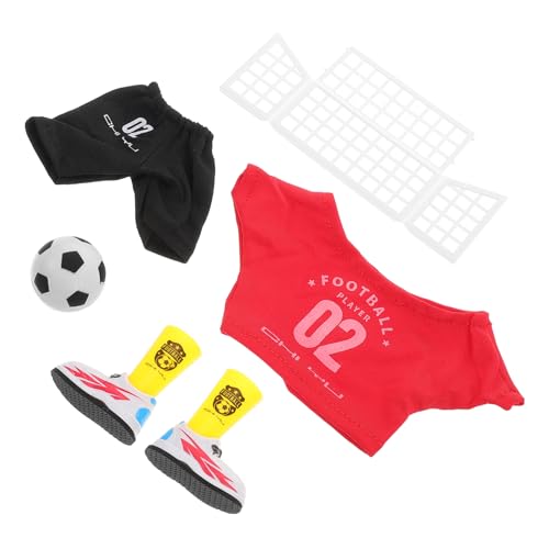 HANABASS 1 Satz Mini-Fingerfußball Desktop-Sportspielzeug Fingerfußballspiel Fußballtischspiel Mini Kid Educational Foosball Desktop-Fußballspiel Fußball -Tischspiel Plastik rot von HANABASS