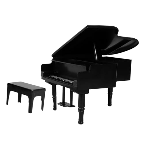 HANABASS 1 Satz Mini Grand Piano Klavier Mini - Dollhouse Dekorationen Miniatur-zubehör Miniaturdekor Winziges Klavier Mini-klavierspielzeug Mini-musikinstrumente Pp Schwarz HANABASS 1 Satz Mini Grand Piano Klavier Mini - Dollhouse Dekorationen Miniatur-zubehör Miniaturdekor Winziges Klavier Mini-klavierspielzeug Mini-musikinstrumente Pp Schwarz von HANABASS
