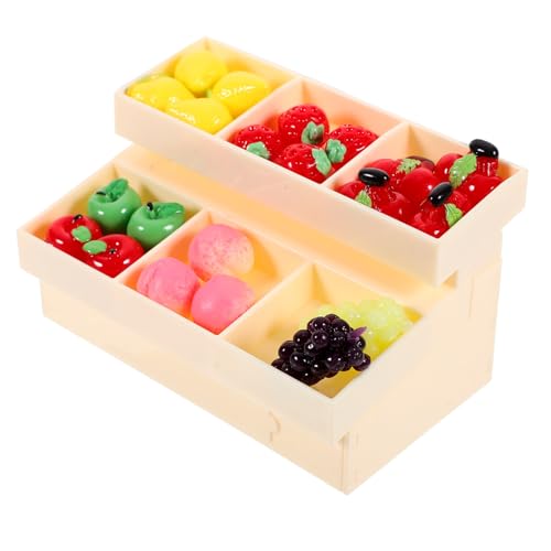 HANABASS 1 Satz Mini -Obst- Und Gemüsemodell Puppenhaus-supermarktregal Küchenminiaturen Mini-obstständer Miniaturfruchtstand Miniatur-obstregal Obst- Und Gemüseregal Beige Plastik HANABASS 1 Satz Mini -Obst- Und Gemüsemodell Puppenhaus-supermarktregal Küchenminiaturen Mini-obstständer Miniaturfruchtstand Miniatur-obstregal Obst- Und Gemüseregal Beige Plastik von HANABASS