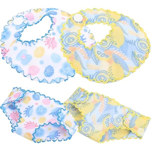 HANABASS Puppenkleidung Satz für Mädchen 1 Satz mit Puppenhöschen und Wiederverwendbare Windeln für Puppen Puppenzubehör für 30-38cm Große Puppen von HANABASS