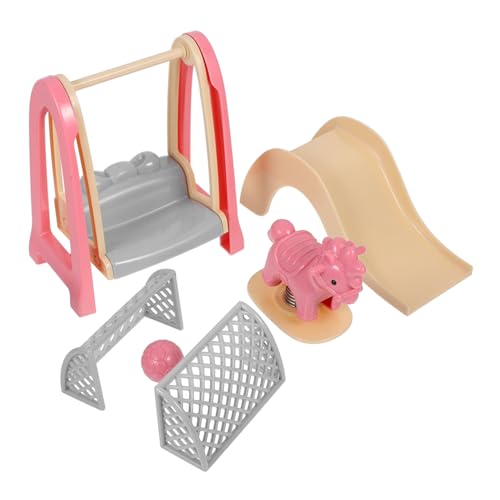 HANABASS 1 Satz Mini-Strandaccessoires Puppenhausmöbel Puppenhaus Minischaukel Puppenhauszubehör Spielplatz Ball Mini-Puppenhaus- Puppenhausdekoration Mini- Metall von HANABASS