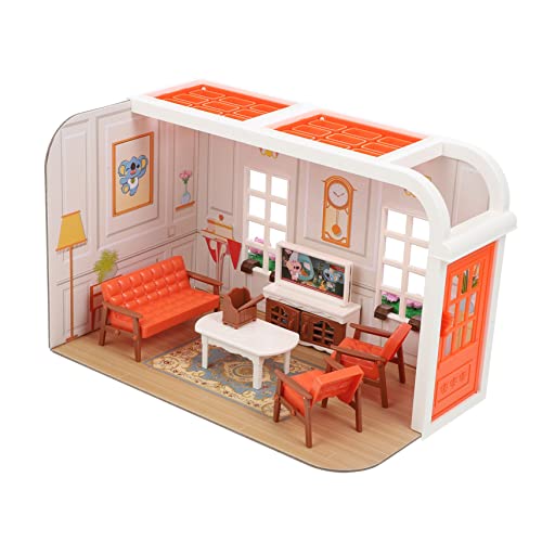 HANABASS 1 Satz Mini -Szenenmodell Kinderspielzeug Mini-Hausbauset puppenhaus Miniatur bausatz selber Machen kleines Heimset Miniaturen-Bausatz winzige Möbel Plastik von HANABASS