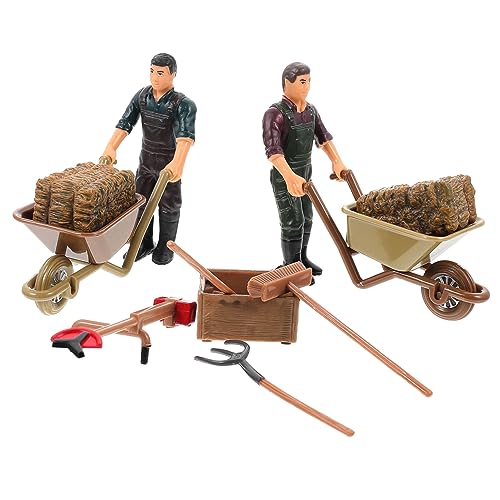 HANABASS Miniatur Bauernhof Spielzeug 12 Stück Bauernhof Zubehör mit Figuren und Werkzeugen für Kinder und Dekoration HANABASS Miniatur Bauernhof Spielzeug 12 Stück Bauernhof Zubehör mit Figuren und Werkzeugen für Kinder und Dekoration von HANABASS