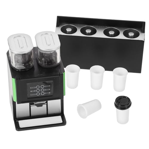 HANABASS 1 Satz Modell Kaffeemaschine Kaffeekocher Kaffeemaschine Espressomaschine Kaffeevollautomat Dekoration Spielzeuge Kaffeekapselmaschine Plastik Black von HANABASS