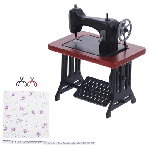 HANABASS 1 Satz Nähmaschinen Modell Mini Dekoration Mädchen Puppe Nähmaschinenmodell Winzige Möbel Zubehör Für Spielhäuser Tiny House Accessoires Plastik Rot HANABASS 1 Satz Nähmaschinen Modell Mini Dekoration Mädchen Puppe Nähmaschinenmodell Winzige Möbel Zubehör Für Spielhäuser Tiny House Accessoires Plastik Rot von HANABASS