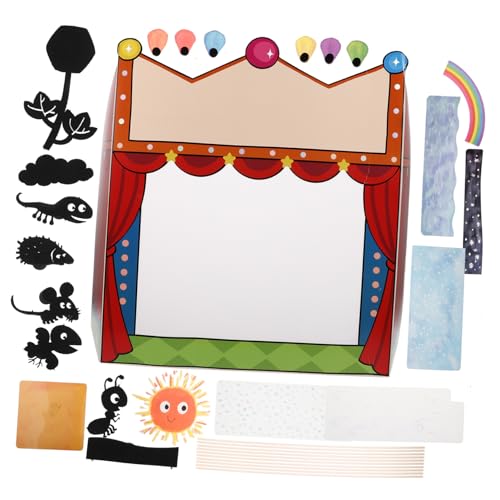 HANABASS 1 Satz Puppenbühne Set für Tragbares Schattenpuppen Theater Kreatives DIY Bastelspielzeug für Interaktive Geschichtenerzählung und Wissenschaftliche Entdeckungen HANABASS 1 Satz Puppenbühne Set für Tragbares Schattenpuppen Theater Kreatives DIY Bastelspielzeug für Interaktive Geschichtenerzählung und Wissenschaftliche Entdeckungen von HANABASS