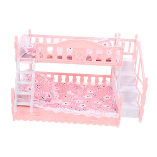 HANABASS 1 Satz Puppenhaus Etagenbett Set für Mädchen Miniaturmöbel für Rollenspiele Bettwäsche und Kissen für Kreative Spielwelten und Schlafzimmerdekoration HANABASS 1 Satz Puppenhaus Etagenbett Set für Mädchen Miniaturmöbel für Rollenspiele Bettwäsche und Kissen für Kreative Spielwelten und Schlafzimmerdekoration von HANABASS