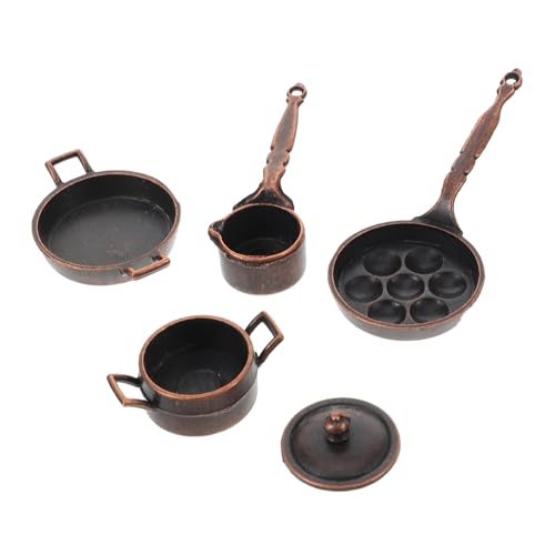 HANABASS 1 Satz Puppenhaus -Topf -Set Miniaturen-Kinderküchen-Spielsets Teepartygeschenke Puppenhaus DIY Puppenhaus-Schaukelstuhl-Zubehör Miniatur-Puppenhauszubehör Metall Dark HANABASS 1 Satz Puppenhaus -Topf -Set Miniaturen-Kinderküchen-Spielsets Teepartygeschenke Puppenhaus DIY Puppenhaus-Schaukelstuhl-Zubehör Miniatur-Puppenhauszubehör Metall Dark von HANABASS