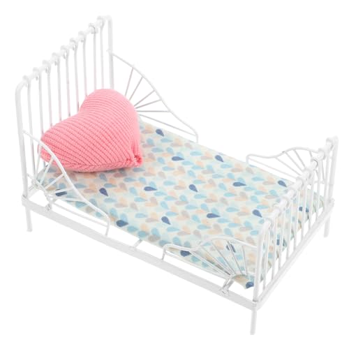 HANABASS 1 Satz Puppenminibett Mini House Accessory Mini-hausbett- Mini-möbelmodell Puppenhaus Bett Puppenstubenmöbel Mini-Modell Puppenbett Weiß Baumwolle HANABASS 1 Satz Puppenminibett Mini House Accessory Mini-hausbett- Mini-möbelmodell Puppenhaus Bett Puppenstubenmöbel Mini-Modell Puppenbett Weiß Baumwolle von HANABASS