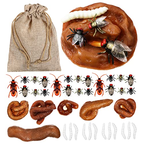 HANABASS 1 Satz Realistisches Fake Kotz Set mit Fake Häufchen und für Aprilscherze und Halloween Partys HANABASS 1 Satz Realistisches Fake Kotz Set mit Fake Häufchen und für Aprilscherze und Halloween Partys von HANABASS