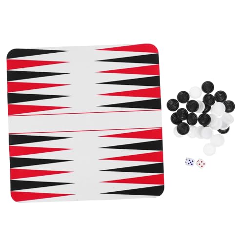 HANABASS 1 Satz Satz Backgammon Road Trip Rucksackspiel Brettspiele Flugzeug -reisespiel Tragbares Brettspiel Road Trip Brettspiel Flugzeug Tragbares Spiel Camping -brettspiel Abs von HANABASS
