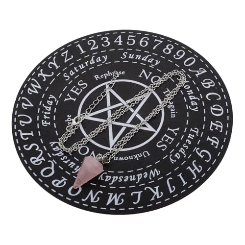 HANABASS 1 Satz Sieben-Sterne-Array Wahrsagetafel aus Holz Pendel-Alphabettafel Pendelbrettversorgung Holzplatten schmuck pendel anhänger Board-Requisiten Pendelbrett-Ornament Metall HANABASS 1 Satz Sieben-Sterne-Array Wahrsagetafel aus Holz Pendel-Alphabettafel Pendelbrettversorgung Holzplatten schmuck pendel anhänger Board-Requisiten Pendelbrett-Ornament Metall von HANABASS
