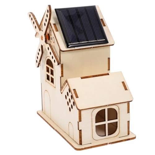 HANABASS 1 Satz Solarbetriebene Holzspielzeug Windmühle DIY Wissenschaftsspielzeug für Sicher und Lehrreich Holzmaterial für Kreative Bastelstunden HANABASS 1 Satz Solarbetriebene Holzspielzeug Windmühle DIY Wissenschaftsspielzeug für Sicher und Lehrreich Holzmaterial für Kreative Bastelstunden von HANABASS