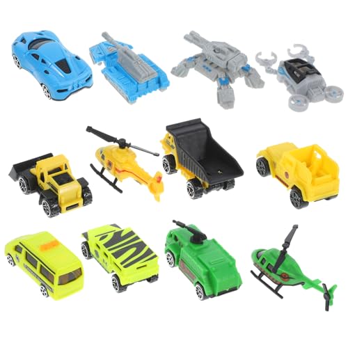 HANABASS 1 Satz Spielzeugauto Lernfahrzeug Fahrzeugmodell Kinderfahrzeug Kleines Baufahrzeug Baufahrzeug Modell Kindergeschenk Abs Green von HANABASS
