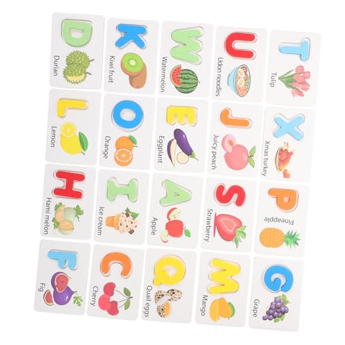 HANABASS 1 Satz Spielzeugbildkarten Karte Mit Buchstaben Aus Holz Pädagogisches Puzzlespiel Alphabetkarten Lernkarten Aus Holz ABC-holzpuzzle Gemüse-lernkarten Hölzern HANABASS 1 Satz Spielzeugbildkarten Karte Mit Buchstaben Aus Holz Pädagogisches Puzzlespiel Alphabetkarten Lernkarten Aus Holz ABC-holzpuzzle Gemüse-lernkarten Hölzern von HANABASS