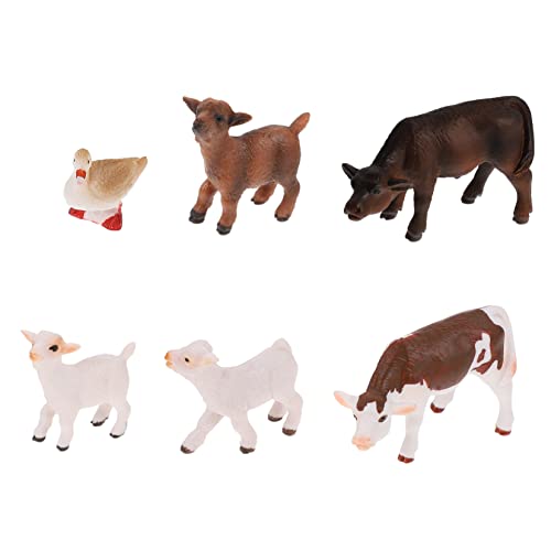 HANABASS 1 Satz Teiliges Set Realistischer Bauernhoftier Modelle Simulierte Tierfiguren für Lernspielzeug und Dekoration für Zuhause Büro und Spielzimmer von HANABASS