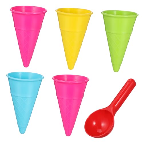 HANABASS 1 Satz Teiliges Set Strandspielzeug für Eiscreme Waffeln und Schaufel Zufälligen Farben für Sandkasten und Strand Fördert die Motorischen Fähigkeiten und Spielspaß HANABASS 1 Satz Teiliges Set Strandspielzeug für Eiscreme Waffeln und Schaufel Zufälligen Farben für Sandkasten und Strand Fördert die Motorischen Fähigkeiten und Spielspaß von HANABASS