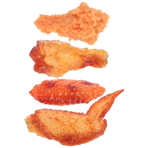 HANABASS 1 Satz Teiliges Simulierte Hühnergerichte Dekoration PVC Chicken Drumstick Wings Modell für Restaurant Küche Snack Bar Hotel und Partys HANABASS 1 Satz Teiliges Simulierte Hühnergerichte Dekoration PVC Chicken Drumstick Wings Modell für Restaurant Küche Snack Bar Hotel und Partys von HANABASS