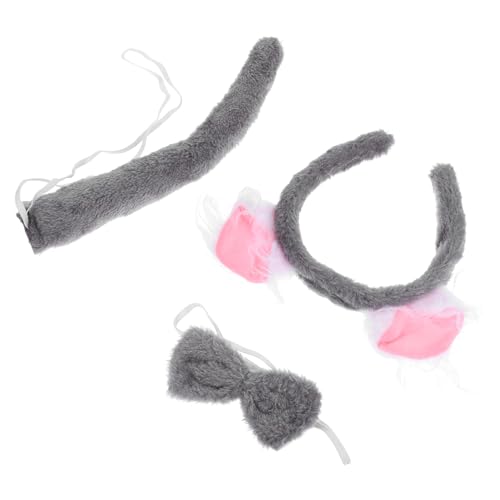 HANABASS 1 Satz Tierkostüm Set mit Plüschohren und Niedliches Haarband für Cosplay Partys und Halloween Vielseitiges Zubehör für Altersgruppen HANABASS 1 Satz Tierkostüm Set mit Plüschohren und Niedliches Haarband für Cosplay Partys und Halloween Vielseitiges Zubehör für Altersgruppen von HANABASS