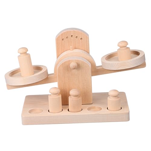 HANABASS 1 Satz Waage aus Holz interaktives kinderspielzeug zabawki stymulujące rozwój Balance kindergeschenke Waage für Balance Scale Toy Lotusbaum von HANABASS