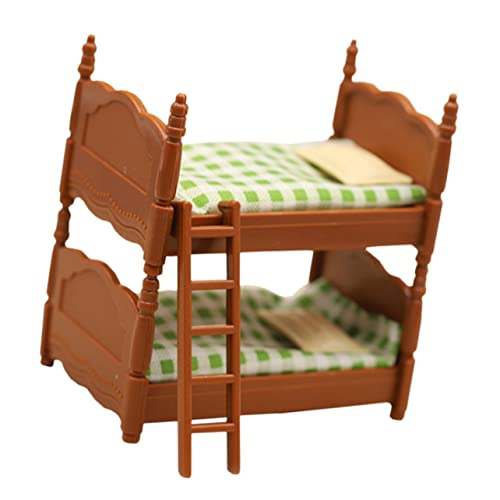 HANABASS 1 Satz auf der oberen und unteren Koje Mini- Puppenminibett Kinderspielzeug Miniatur -Etagenbettmodell Mini-Dekoration Miniatur-Puppenstubenbett Plastik HANABASS 1 Satz auf der oberen und unteren Koje Mini- Puppenminibett Kinderspielzeug Miniatur -Etagenbettmodell Mini-Dekoration Miniatur-Puppenstubenbett Plastik von HANABASS