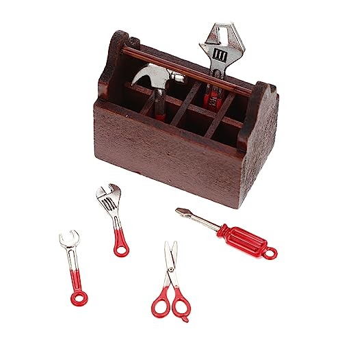 HANABASS 1 Satz kleine Werkzeugkiste Werkzeugkasten für zu Hause Mini-Toolkit einfacher Werkzeugkasten Reparaturset für zu Hause Mini House Decor Miniatur-Multitool Legierung rot HANABASS 1 Satz kleine Werkzeugkiste Werkzeugkasten für zu Hause Mini-Toolkit einfacher Werkzeugkasten Reparaturset für zu Hause Mini House Decor Miniatur-Multitool Legierung rot von HANABASS