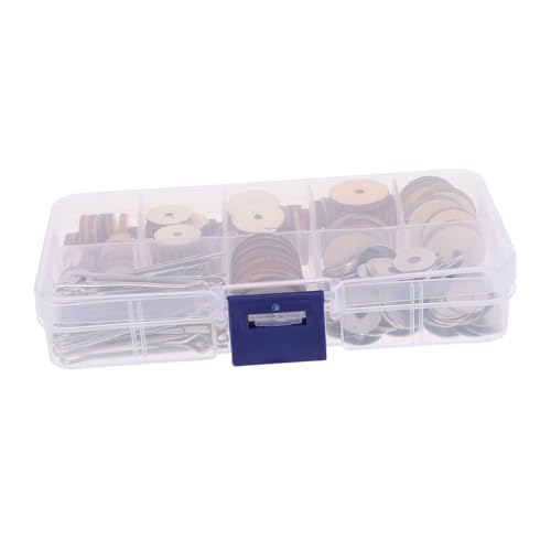 HANABASS 1 Schachtel Teiliges Holz Puppengelenk mit Splintverbindern Praktische DIY Doll Joints für Puppen und Bärenherstellung Inklusive Aufbewahrungsbox für Bastelfans und Kreative von HANABASS