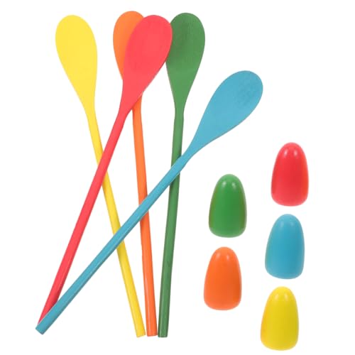 HANABASS 1 Set Balance Löffel Sensorischen Ei Interaktive Tee Party Favors Eier Für Kunststoff Balance Ei Löffel Outdoor Spiele Löffel Spiel Abs von HANABASS