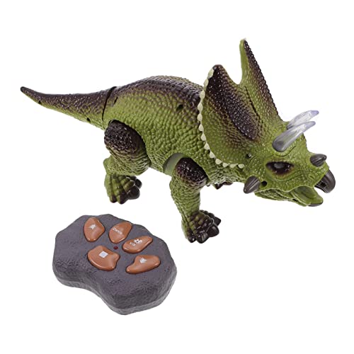 HANABASS 1 Set Ferngesteuertes Dinosaurier Kinderspielzeug Kleinkind Dinosaurier Dinosaurier Dinosaurier Für Jungen Dinosaurier Dinosaurier Triceratops Grüner Kunststoff von HANABASS
