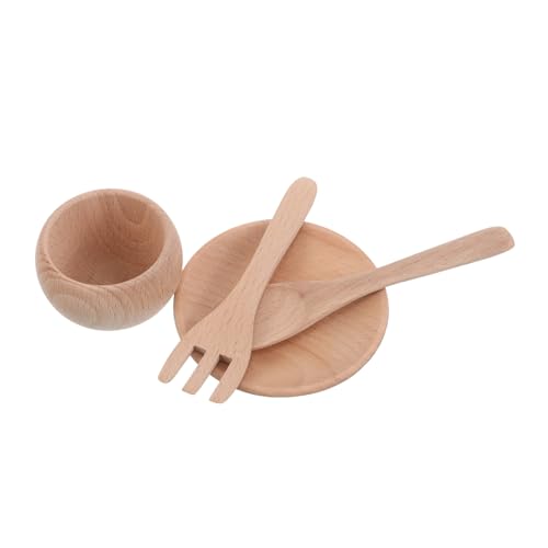 HANABASS 1 Set Holz-kinderküchen-spielset-zubehör, Rollenspiel-kochspielzeug-Set Mit Realistischen Holzgabeln, Utensilien, Tellern Und Geschirr, Montessori-küchenspielzeug Für Kleinkinder HANABASS 1 Set Holz-kinderküchen-spielset-zubehör, Rollenspiel-kochspielzeug-Set Mit Realistischen Holzgabeln, Utensilien, Tellern Und Geschirr, Montessori-küchenspielzeug Für Kleinkinder von HANABASS