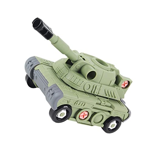 HANABASS 1 Set Kinderflugzeug Panzerspielzeug DIY Flugzeug Panzerspielzeug Lernspielzeug Früherziehungsspielzeug Montage Flugzeug Puzzles Flugzeugbau Montagespielzeug Kunststoff Grün von HANABASS