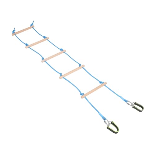 HANABASS 1 Set Kinderkletterleiter Gartenspielzeug Leiteraufhänger Elfenkletterleiter Trampolinleiter Outdoor Spielleiter Kinderstrickleiter Brandschutzleiter Buche Himmelblau HANABASS 1 Set Kinderkletterleiter Gartenspielzeug Leiteraufhänger Elfenkletterleiter Trampolinleiter Outdoor Spielleiter Kinderstrickleiter Brandschutzleiter Buche Himmelblau von HANABASS