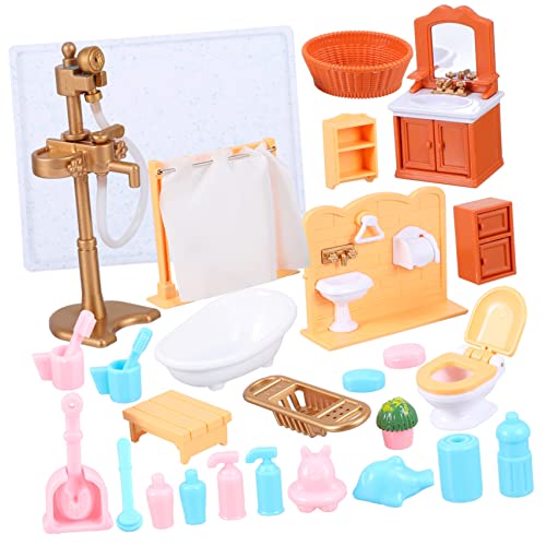 HANABASS 1 Set Mini Möbel Modelldekorationen Puppenmöbel Mini Badewanne Mini Figuren Miniatur Miniatur Badezimmer Requisiten Mini Bastelarbeiten Dekoratives Mini Modell Aus von HANABASS