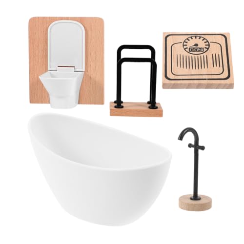 HANABASS 1 Set Puppenzimmer Badezimmer Dekorationen Mini Puppenhaus Badewanne Möbel Bausatz Zubehör Puppenbadezimmer Puppenhaus Toilette Puppenhaus Zubehör Toilette Für Puppenhaus HANABASS 1 Set Puppenzimmer Badezimmer Dekorationen Mini Puppenhaus Badewanne Möbel Bausatz Zubehör Puppenbadezimmer Puppenhaus Toilette Puppenhaus Zubehör Toilette Für Puppenhaus von HANABASS