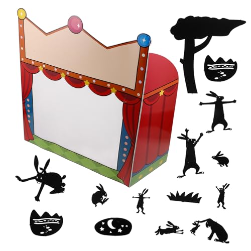 HANABASS 1 Set Schattenbühnen Lehrmittel Karnevalsparty Dekorationen Zirkusparty Dekorationen Ramen Katzenbett Karnevalshintergrund Ticketstand Schattenpuppen Zirkusticket von HANABASS