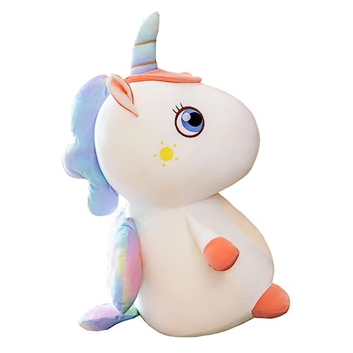 HANABASS 1 Stück Einhorn-Puppe Einhorn Kuscheltier Exquisites Puppenspielzeug Stofftier Einhornpuppe Puppe Einhorn Puppe Plüsch Weiß von HANABASS