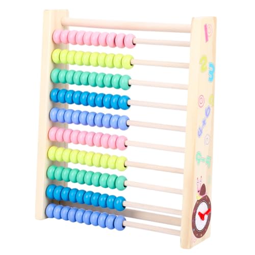 HANABASS 1 Stück Multifunktionales Holz Rechenbrett für Doppelseitige Zeichentafel und Abacus Mathe Lernspielzeug zur Frühkindlicher Fähigkeiten Robustes Design Einfach zu Reinigen und von HANABASS