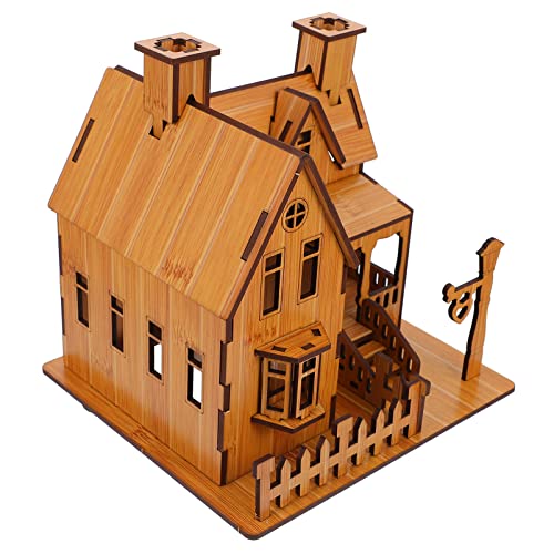 HANABASS 1 Stück Puzzle Hausmodell Bastelspielzeug für DIY Holzmodell Lehrreiches Leicht Zusammenbaubar Fördert Hand Auge Koordination und Kreativität für Eltern Interaktion HANABASS 1 Stück Puzzle Hausmodell Bastelspielzeug für DIY Holzmodell Lehrreiches Leicht Zusammenbaubar Fördert Hand Auge Koordination und Kreativität für Eltern Interaktion von HANABASS