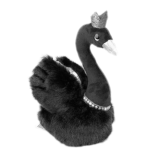 HANABASS 1 Stück Schwarze Schwanenpuppe Plüschtierpuppenspielzeug Plüschschwanpuppe Nettes Plüschspielzeug Gefüllter Schwan Plüschtier Schwarzer Schwan Schwäne Plastik Black Zufällige Farbe von HANABASS