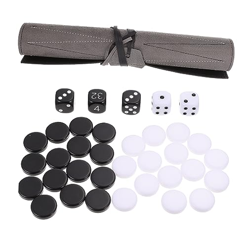 HANABASS 1 Stück Tragbares PU Schachbrett Kompakt für Reisen Spiel für Unterwegs Perfektes Design für Bequemes von HANABASS
