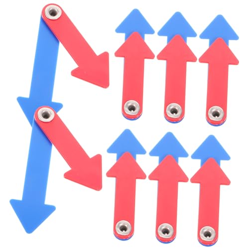 HANABASS 10 Sätze Teiliges Kunststoff Uhrzeiger Bewegliche Lernuhrzeiger für Robustes Wiederverwendbares Uhrzeiger Zubehör zum Uhrzeit Lernen und DIY Bastelprojekte von HANABASS