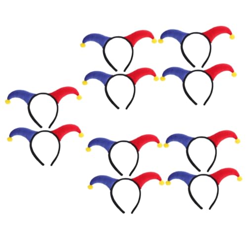 HANABASS 10 Stck. Clown Haarband Teiliges Bunte Kopfbedeckung Karneval Kostüm Party Festival Lustige Verkleidung Bühnenauftritt HANABASS 10 Stck. Clown Haarband Teiliges Bunte Kopfbedeckung Karneval Kostüm Party Festival Lustige Verkleidung Bühnenauftritt von HANABASS