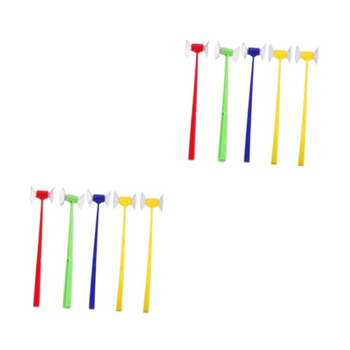 HANABASS 10 Stck. Teiliges Saugnapf Hammer Pädagogisches Lernspiel für Kindergarten Farbliches Sortieren Sensorisches Hammer Spiel für Eltern Junge Mädchen Aktivitäten und Frühe Bildung von HANABASS