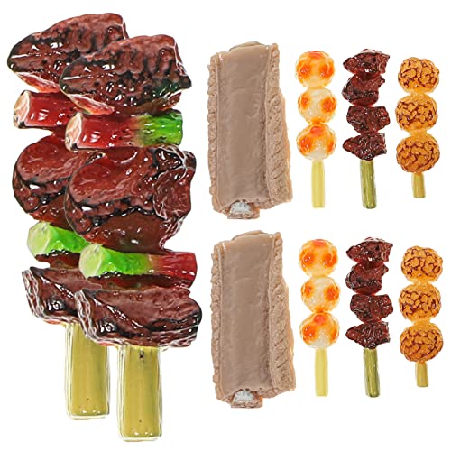 HANABASS 10 Stück Barbecue -Spießspielzeuge Stellen Sie Sich eine Küchendekoration vor realistische Foto-Requisite Grill Requisiten Grillfleisch simuliertes Grillgut PVC HANABASS 10 Stück Barbecue -Spießspielzeuge Stellen Sie Sich eine Küchendekoration vor realistische Foto-Requisite Grill Requisiten Grillfleisch simuliertes Grillgut PVC von HANABASS