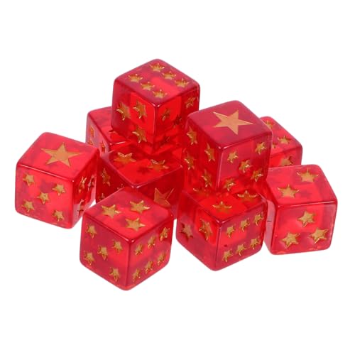 HANABASS 10 Stück Fünfzackige Sternwürfel Tischspielwürfel Partywürfel Würfel Für Rollenspiele Würfel Für Miniaturspiele Standardspielwürfel Abschlusspartywürfel Spielwürfel Miniwürfel HANABASS 10 Stück Fünfzackige Sternwürfel Tischspielwürfel Partywürfel Würfel Für Rollenspiele Würfel Für Miniaturspiele Standardspielwürfel Abschlusspartywürfel Spielwürfel Miniwürfel von HANABASS