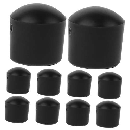 HANABASS 10 Stück Fußballmaschinenkappe Tischfußballspiel Fußballtisch Kickerstangenkappen Tischstange runden Ersatz-Kicker-Endkappen zubehör für fussballlager Plastik Black HANABASS 10 Stück Fußballmaschinenkappe Tischfußballspiel Fußballtisch Kickerstangenkappen Tischstange runden Ersatz-Kicker-Endkappen zubehör für fussballlager Plastik Black von HANABASS