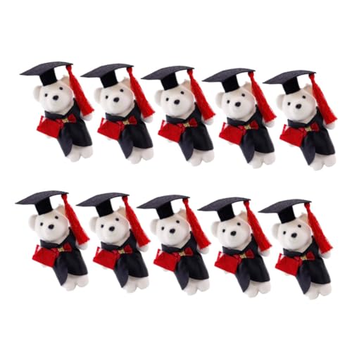 HANABASS 10 Stück Graduierte Doktorbär Puppe Abschlusstierplüsch Plüsch-Abschlusspuppe Accessoires für die Abschlusssaison Bär der Abschlusssaison Abschlussbär Polyester HANABASS 10 Stück Graduierte Doktorbär Puppe Abschlusstierplüsch Plüsch-Abschlusspuppe Accessoires für die Abschlusssaison Bär der Abschlusssaison Abschlussbär Polyester von HANABASS