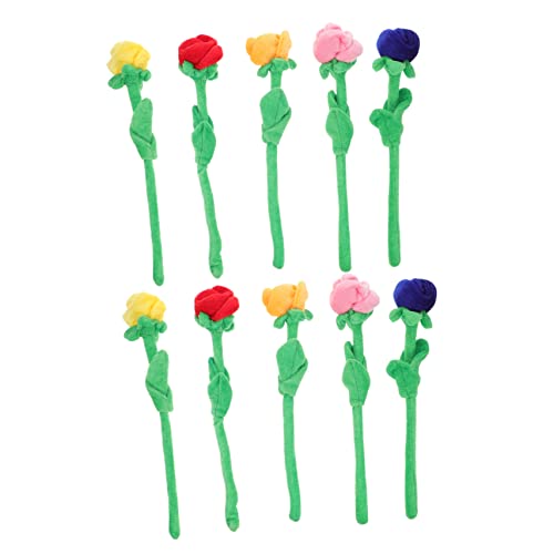 HANABASS 10 Stück Künstliche Plüschrosen Blumen Deko für Hochzeit und Party Blau Rot Orange und Gelb Realistisches Aussehen für Tisch Balkon und Mehr HANABASS 10 Stück Künstliche Plüschrosen Blumen Deko für Hochzeit und Party Blau Rot Orange und Gelb Realistisches Aussehen für Tisch Balkon und Mehr von HANABASS