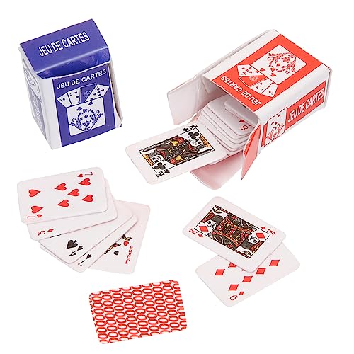 HANABASS 10 Stück Mini-Spielkarten Miniatur-puppenhauszubehör Minikarten Puppenhaus-miniaturen Puppenhaus Für Dollhouse Decor Winzige Karten Beschichtetes Papier HANABASS 10 Stück Mini-Spielkarten Miniatur-puppenhauszubehör Minikarten Puppenhaus-miniaturen Puppenhaus Für Dollhouse Decor Winzige Karten Beschichtetes Papier von HANABASS